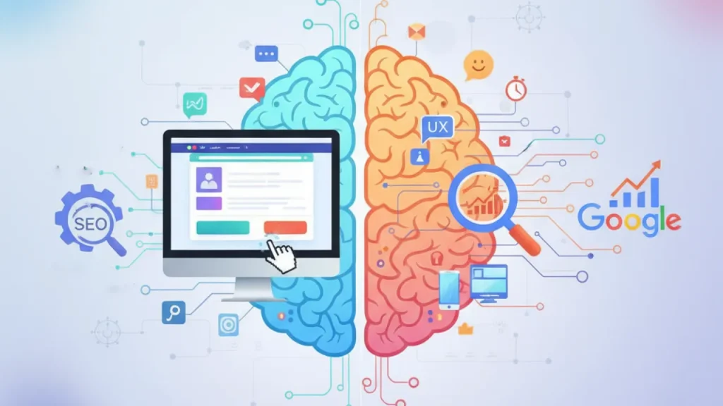 اهمیت رابط کاربری (UI) و تجربه کاربری (UX) در سئو: طراحی برای کاربر و گوگل