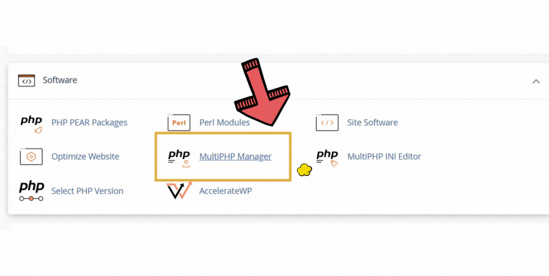 آموزش گام به گام ارتقاء نسخه PHP در هاست وردپرسی 1 ورود به بخش PHP Manager