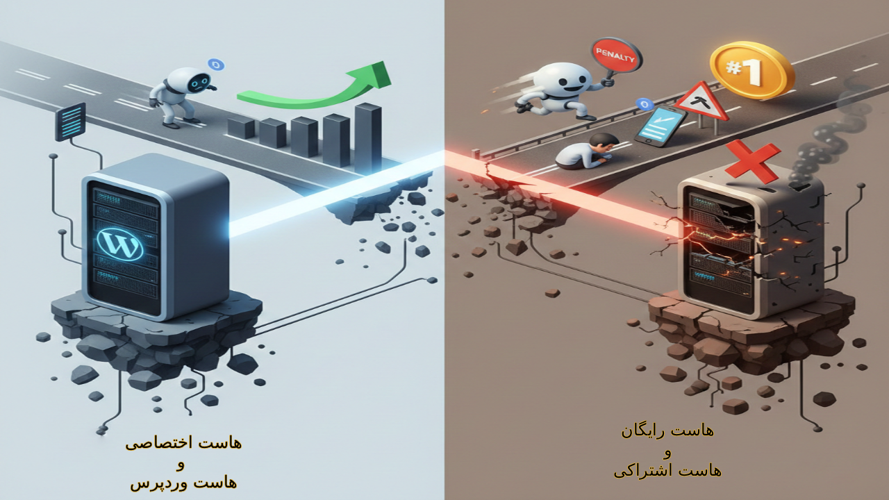 انتخاب هاستینگ با کیفیت و تاثیر آن بر Core Web Vitals